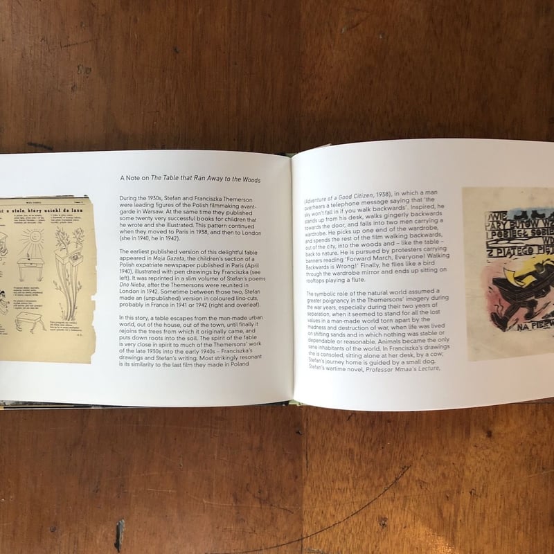 THE TABLE THAT RAN AWAY TO THE WOODS」Stefan Th