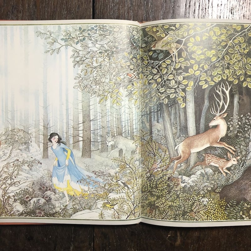 白雪姫と七人の小人たち」ナンシー・エコーム・バーカート 画