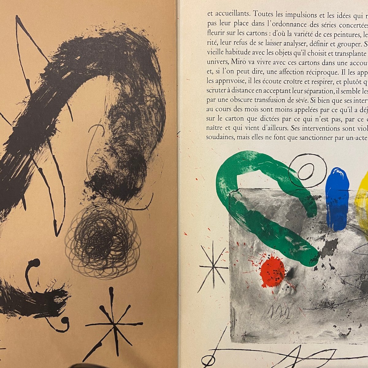 DERRIERE LE MIROIR No.151-152（リトグラフ）」Joan Miro