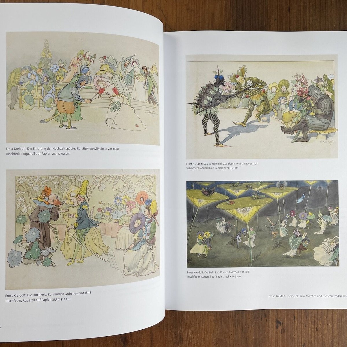 『花を摘みかに』　エルネスト・クライドワース 絵本 ERNST KREIDOLF UND DIE PFLANZEN（エルンスト・クライドルフと植