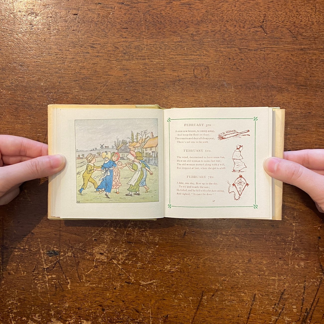 ケイト　グリーンナアウェイのバースデーブック KATE GREENAWAY'S BIRTHDAY BOOK」Kate Greenaway（