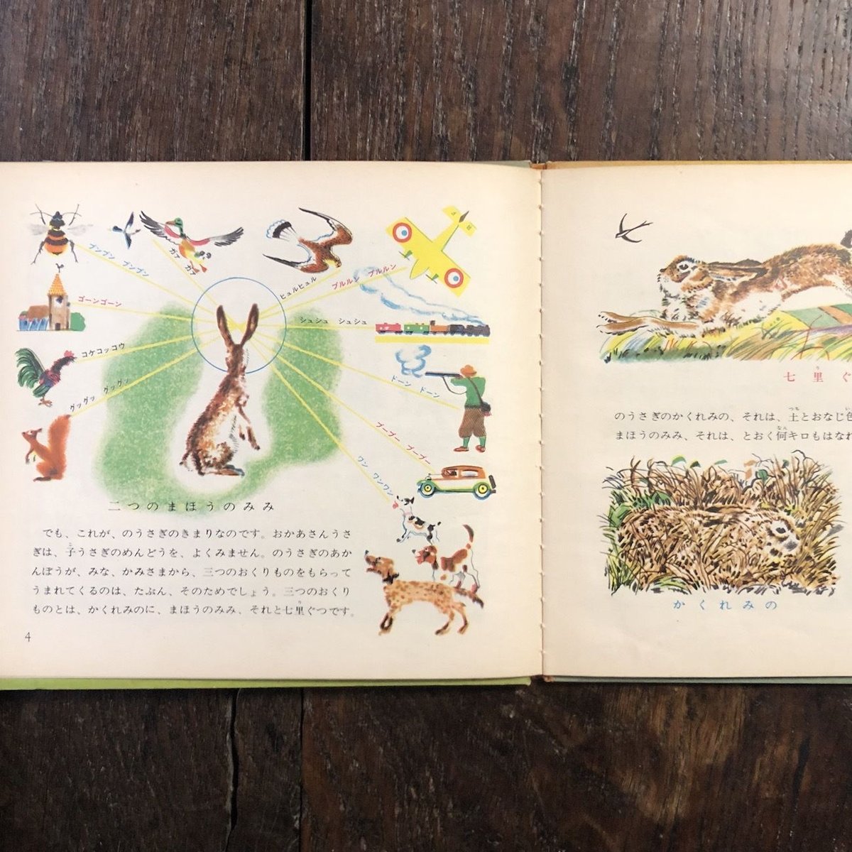 のうさぎのフルー（1964年初版）」リダ 文 ロジャンコフスキー 絵 石井
