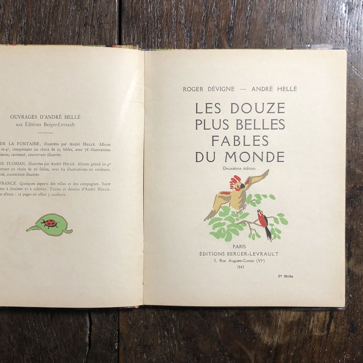 LES DOUZE PLUS BELLES FABLES DU MONDE（1947年刷）」