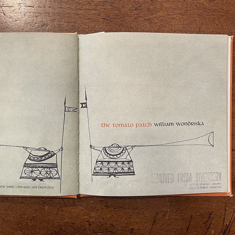 the tomato patch（1964年初版）」William Wondriska（ウィ