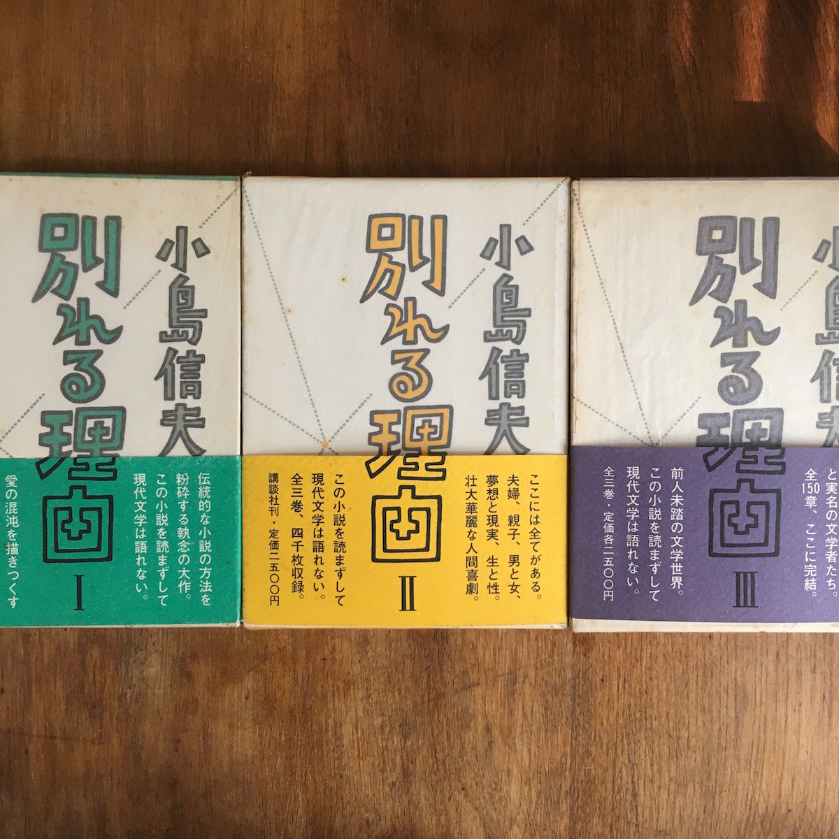 別れる理由 三冊セット」小島信夫 | Frobergue online store