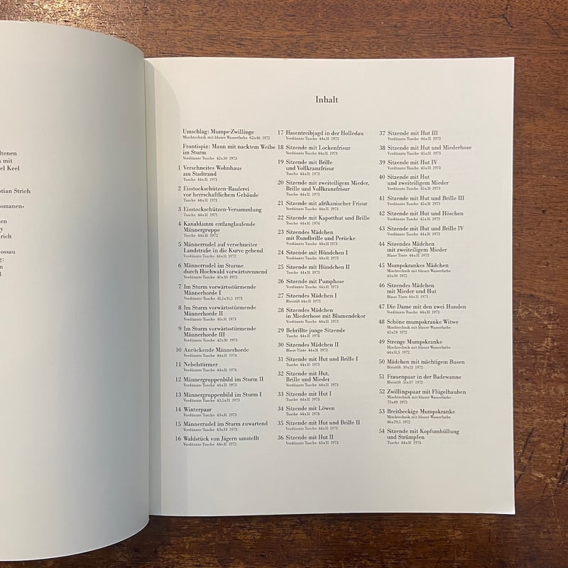 Winterzeichnungen 1971-1975」Reiner Zimnik（ライナー