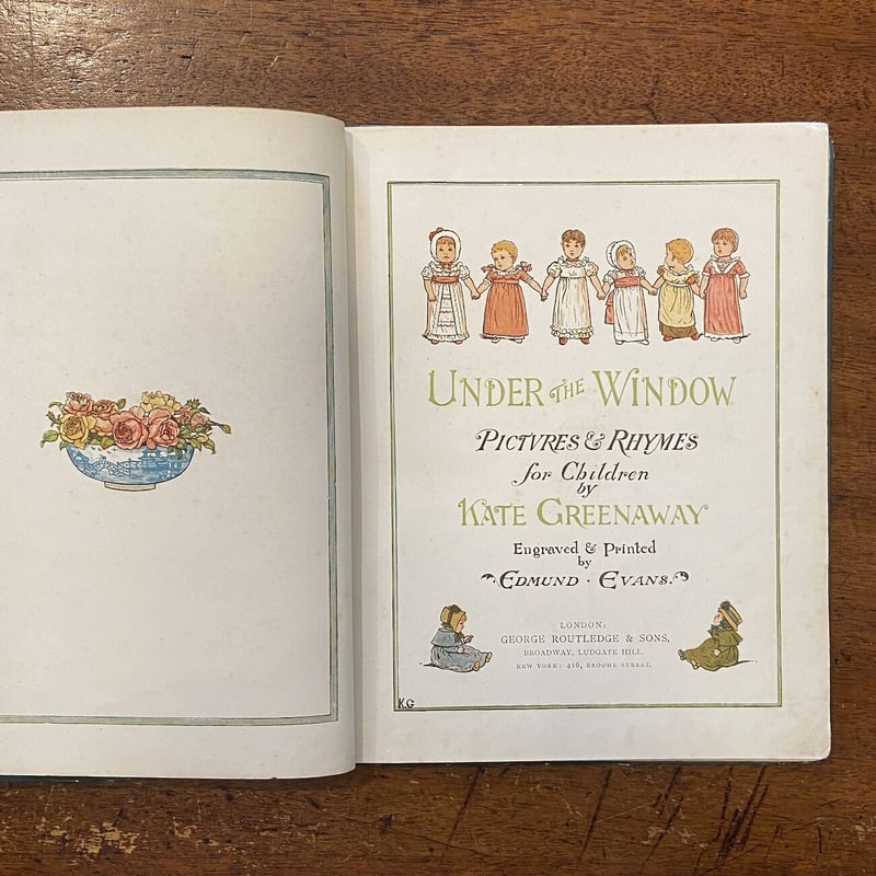 UNDER THE WINDOW（1878年頃）」Kate Greenaway（ケイト・グリ...