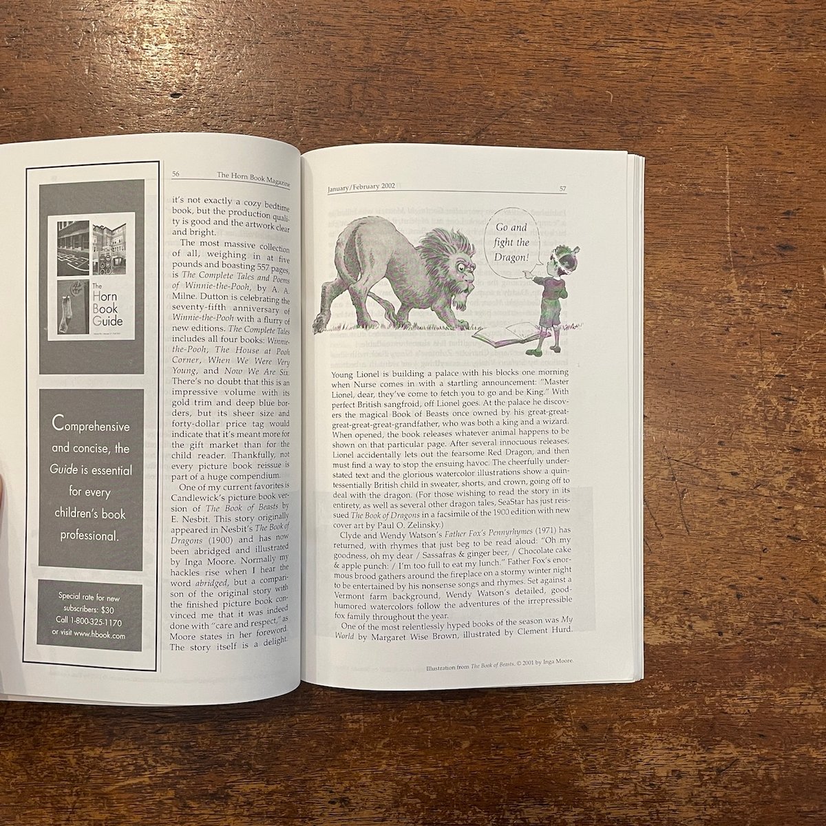 The Horn Book Magazine 2002年1月／2月号」Nancy Willa