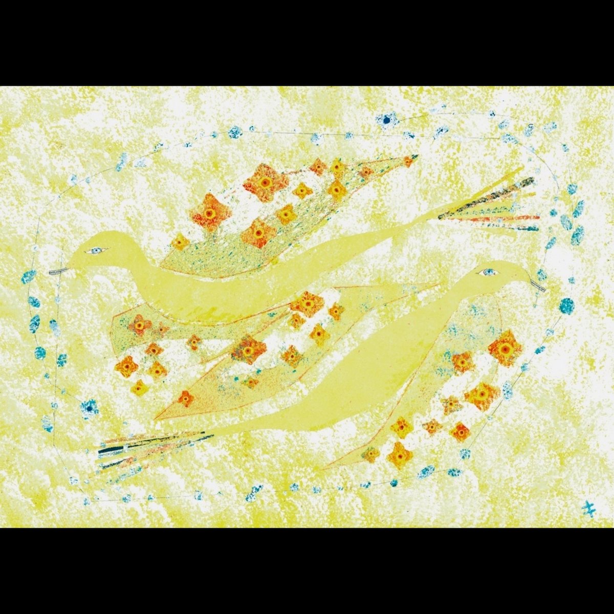 しいきさいこ 作品「あの日の雨上がりの水たまりに浮かぶ光の色です