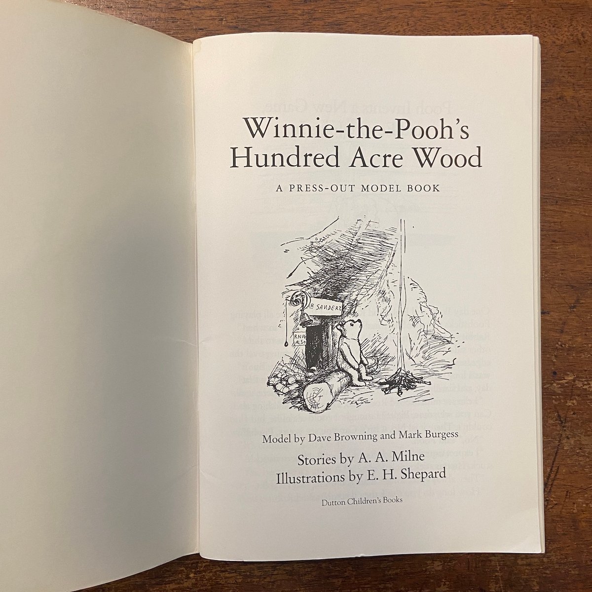 Winnie-the-Pooh's Hundred-Acre Wood A Press-Ou