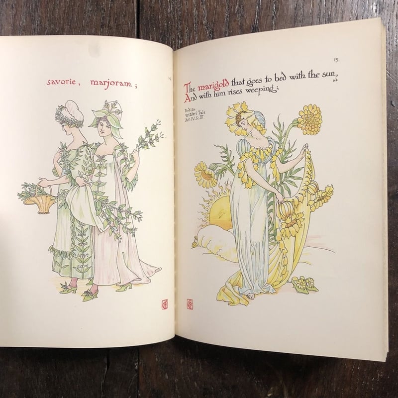 Flowers from Shakespeare's Garden（1909年2刷／リトグラ