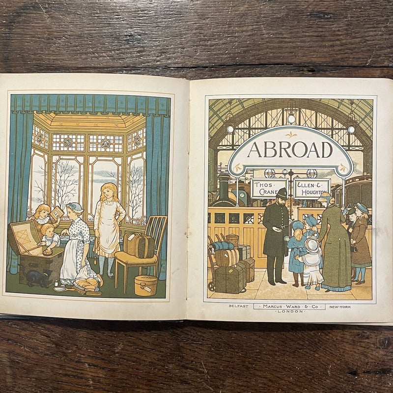 ABROAD(1882年/リトグラフ刷)」Thos Crane Ellen Houghton ABROAD(1882年/リトグラフ刷)」Thos Crane Ellen Houghton