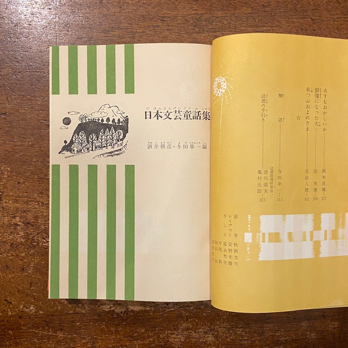 世界童話文学全集 16 日本文芸童話集」安野光雅 構成 初山滋 富永秀夫 