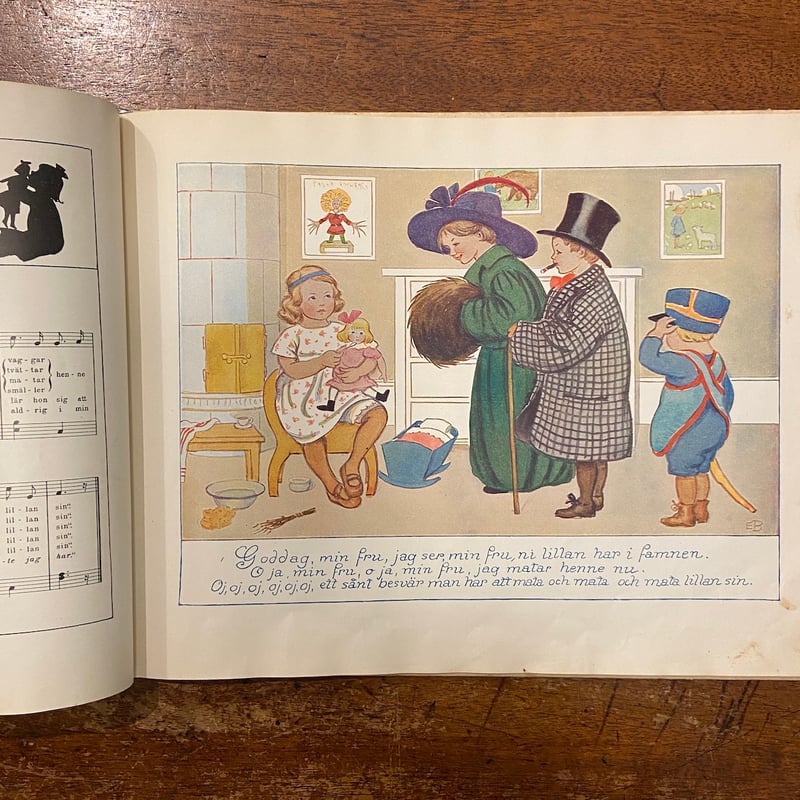 【希少】1924年 アメリカの可愛い絵本  エリザベスゴードン ビスクドール ビスクドール HAPPY HOME CHILDREN //Elizabeth Gordon//Marion