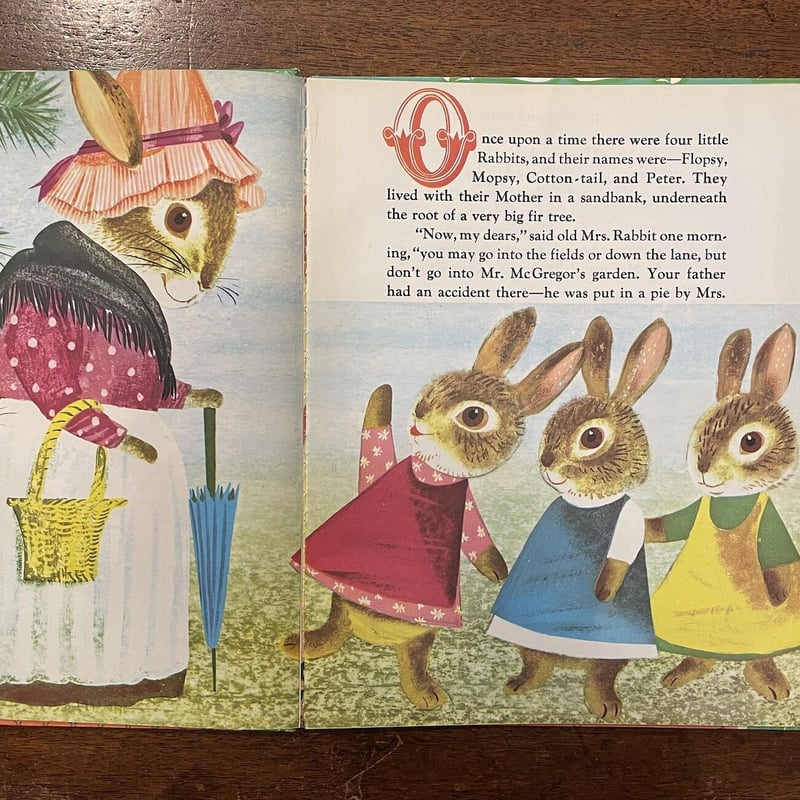 PETER RABBIT」Beatrix Potter Leonard Weisgard（レ