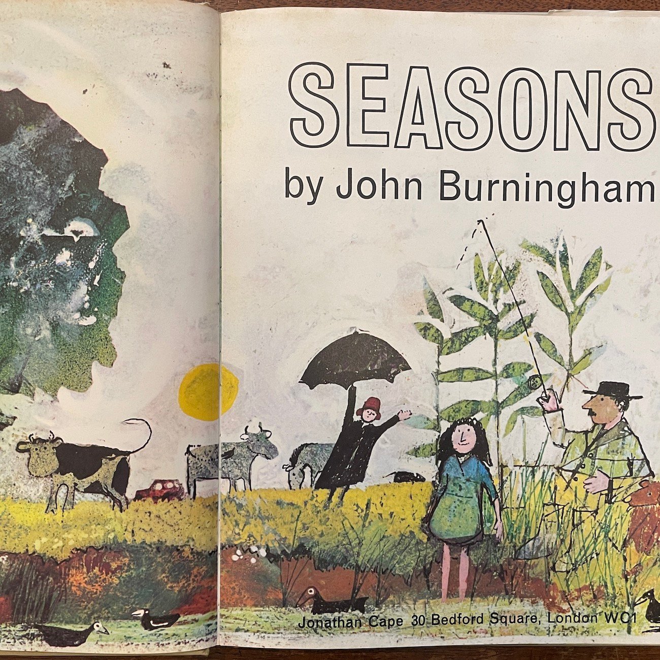 【ヴィンテージ本　大型本　希少本】SEASONS　Jhon Burningham original