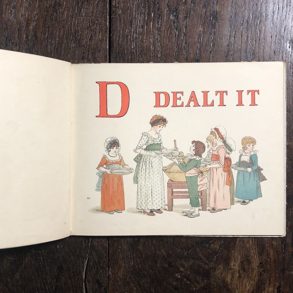 A APPLE PIE（1920年頃）」Kate Greenaway（ケイト