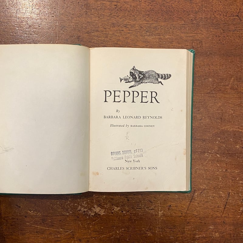 PEPPER」Babara Leonard Reynolds Barbara Cooney（
