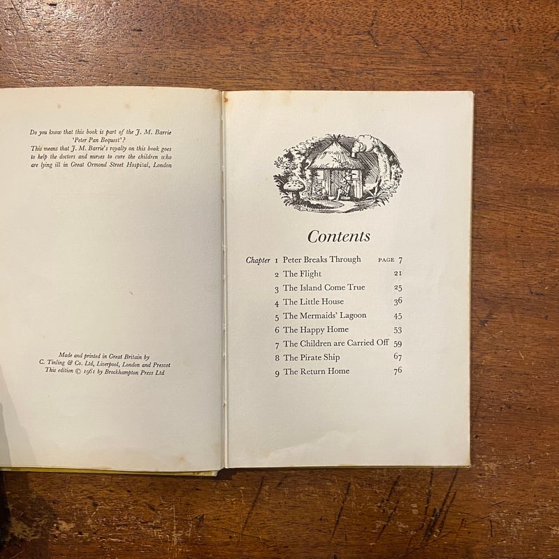 NURSERY PETER PAN（1961年）」J. M. Barrie Mabel Lu
