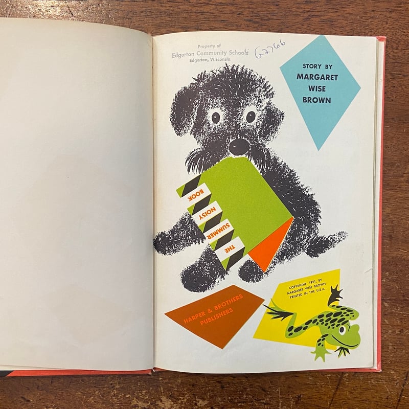 THE SUMMER NOISY BOOK(1950〜60年頃)」Margaret Wise THE SUMMER NOISY BOOK(1950〜60年頃)」Margaret Wise