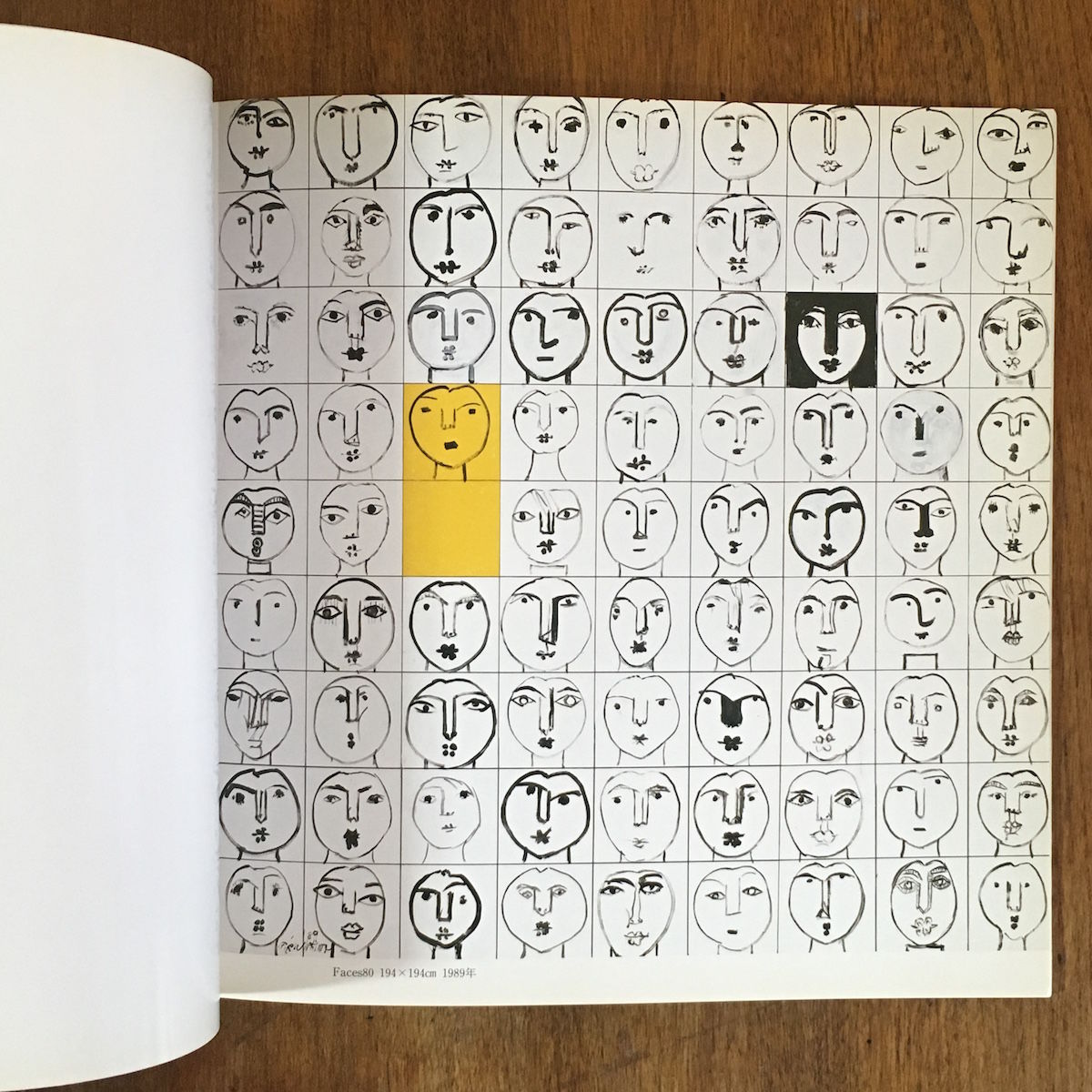 猪熊弦一郎　FACES　スケッチブック　1992年　版画　限定1000部　額付 猪熊弦一郎 FACES スケッチブック 1992年 版画 限定1000部 額付