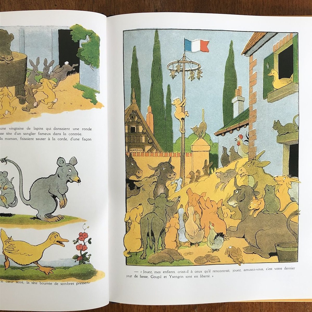 GEDEON DANS LA FORET」Benjamin Rabier(バンジャマン・ラビ GEDEON DANS LA FORET」Benjamin Rabier(バンジャマン・ラビ