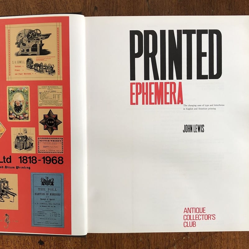PRINTED EPHEMERA」John Lewis | Frobergue onlin