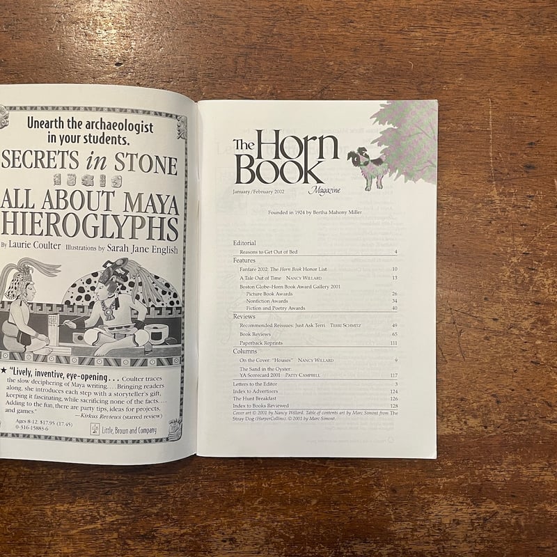 The Horn Book Magazine 2002年1月／2月号」Nancy Willa