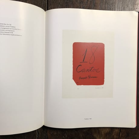 「BARNETT NEWMAN  Bilder, Skulpturen, Graphik」Armin Zweite