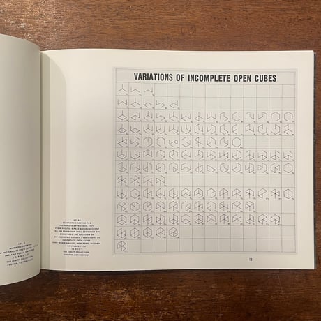 「Incomplete Open Cubes」Sol LeWitt