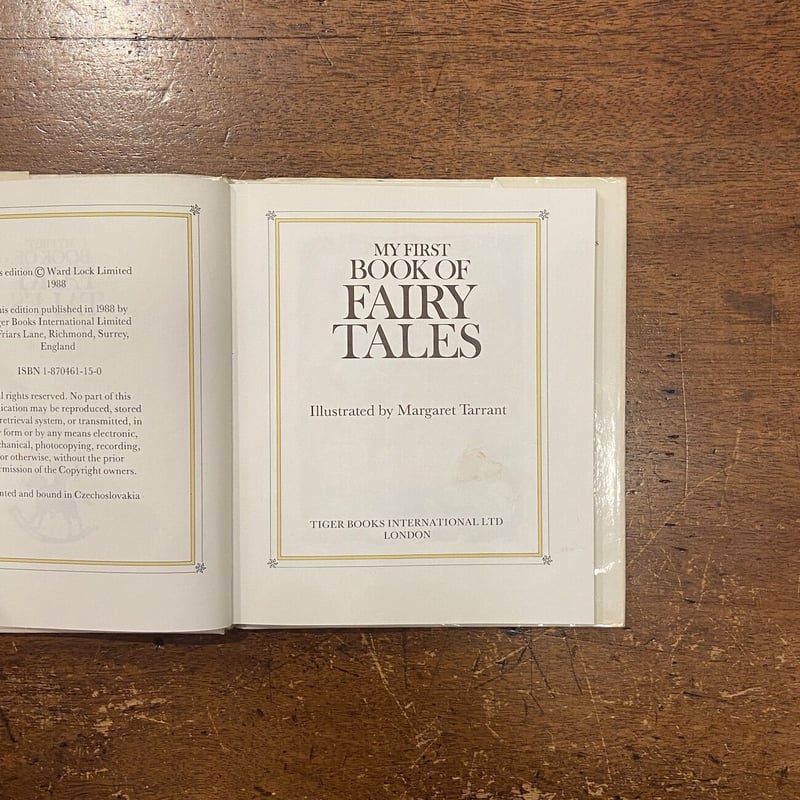 NO.398希少 古書 アンティーク洋書 児童書 マーガレット・タラント MY FIRST BOOK OF FAIRY TALES」Margaret Tarrant（
