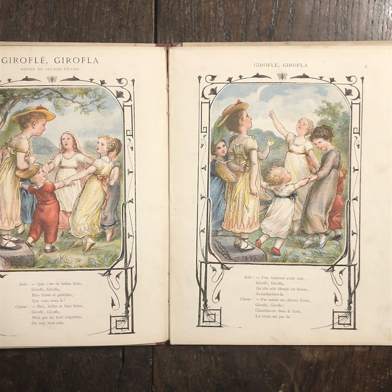 GIROFLE-GIROFLA（1880年頃／リトグラフ？）」Lorenz Froelich