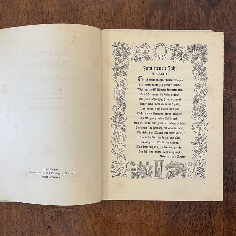 Thienemanns Schatzkästlein（1940年）」Else Wenz-Vi