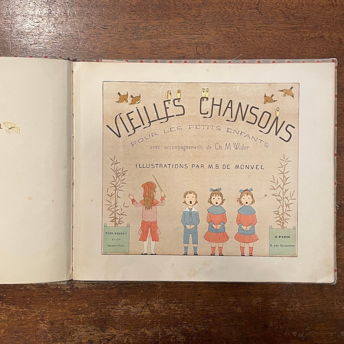 VIEILLES CHANSONS ET RONDES 絵本 楽譜 フランス