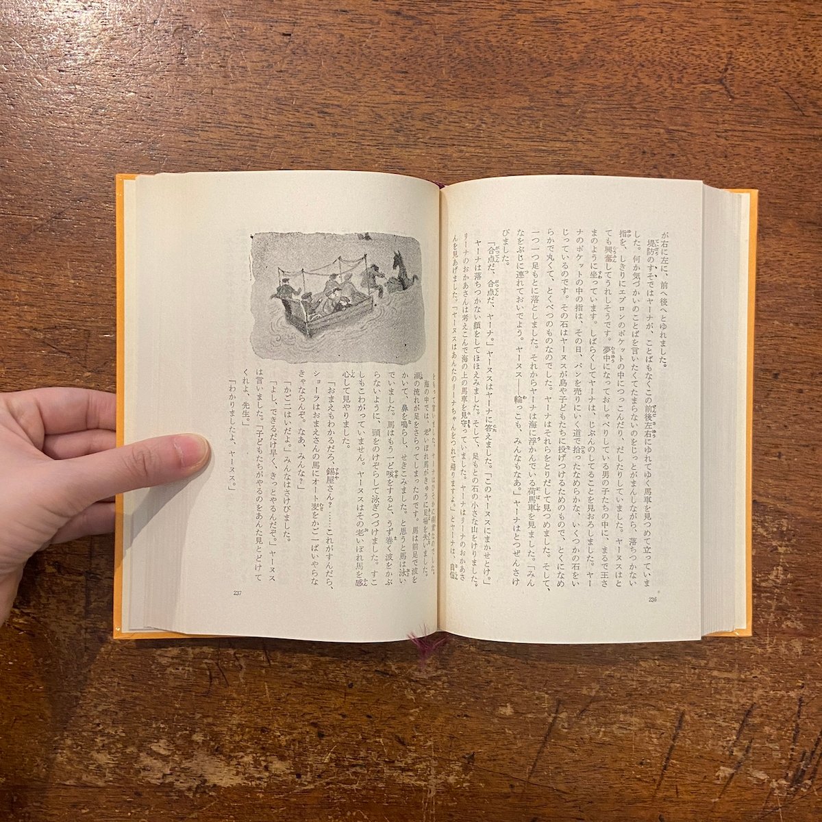 コウノトリと六人の子どもたち」マインダート・ディヤング 作 モーリス 