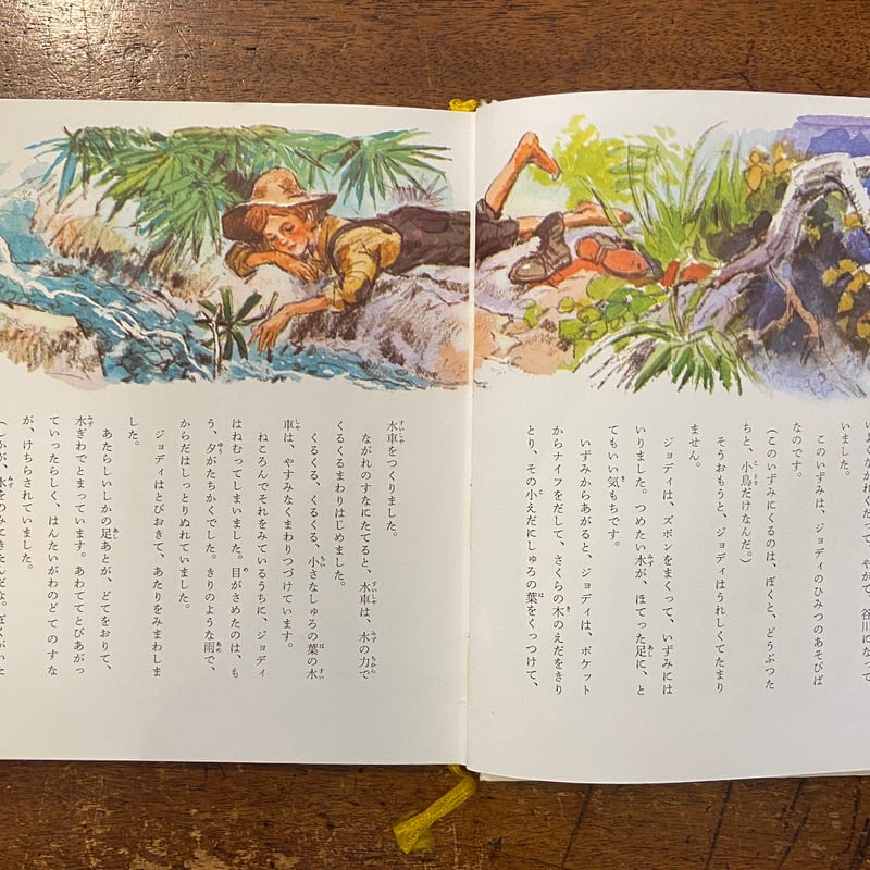 子じかものがたり カラー版・世界の幼年文学2」ローリングス 作 山主
