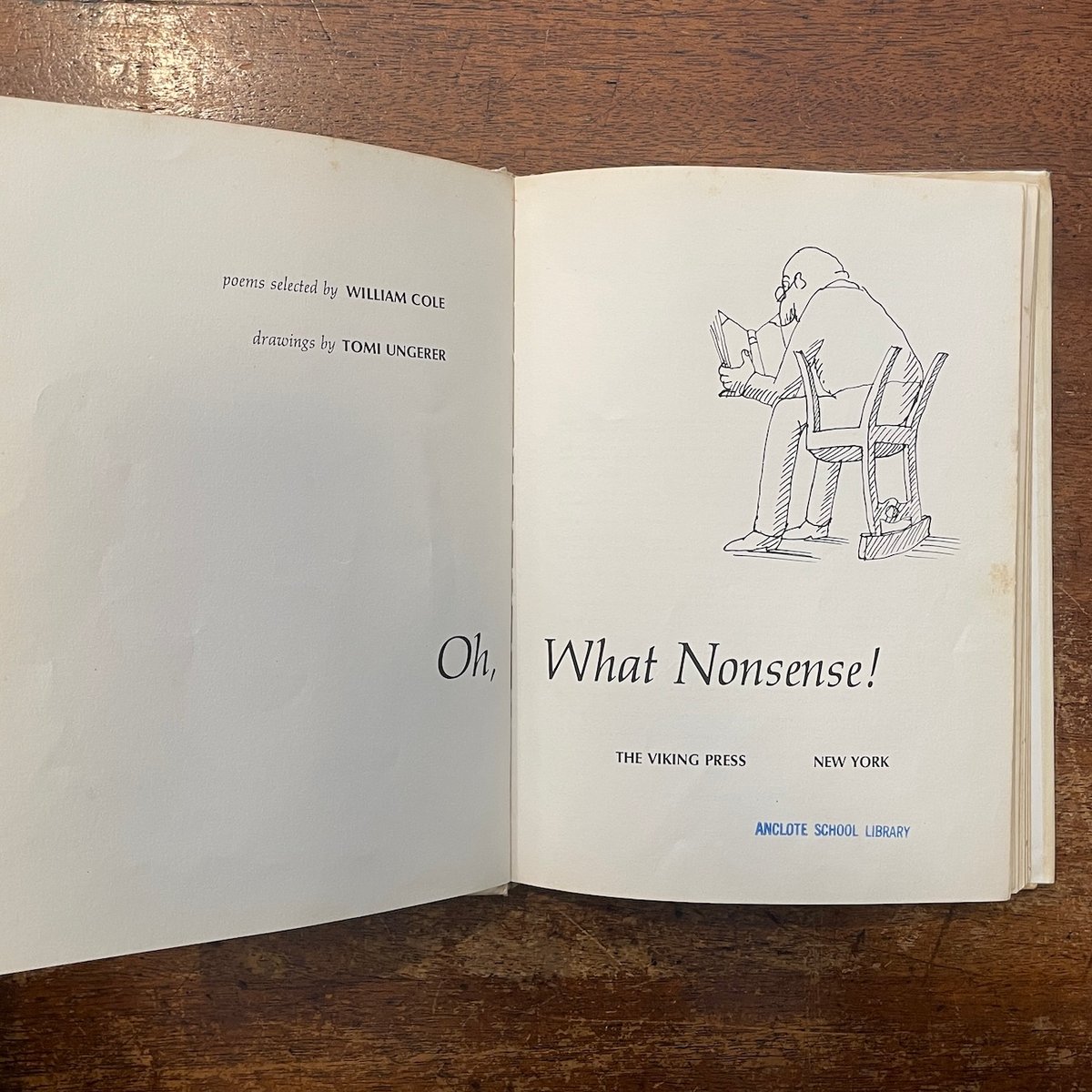 Oh, WHAT NONSENSE！（1968年）」William Cole Tomi Un