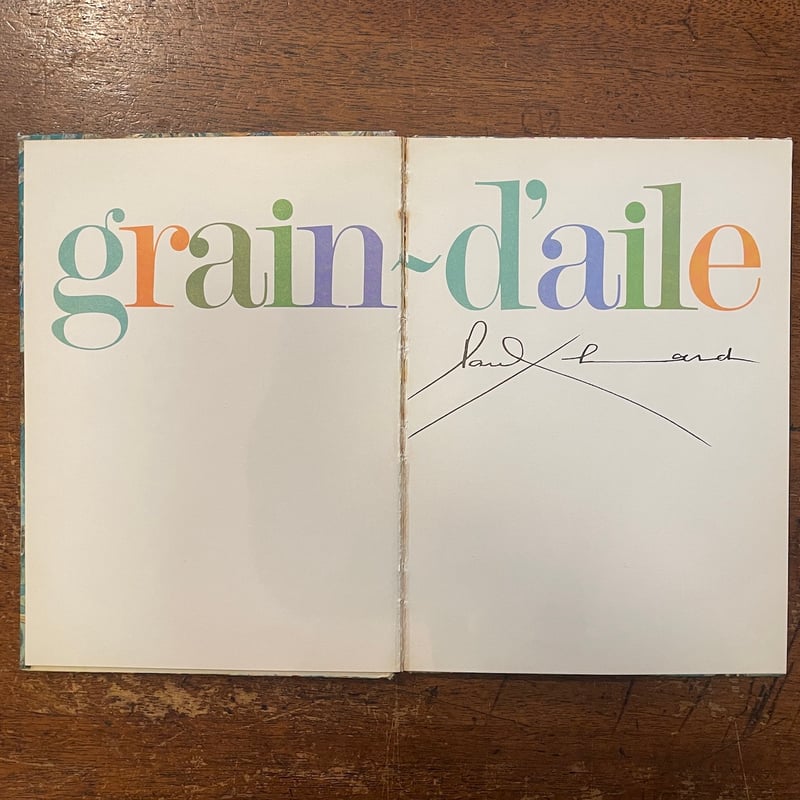 GRAIN-D'AILE」Paul Eluard（ポール・エリュアール） Jacquelin