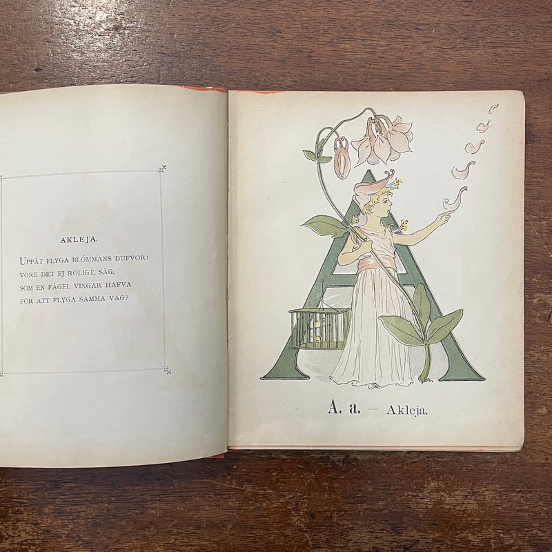 PRINSARNES BLOMSTERALFABET（1901年／リトグラフ）」Ottili