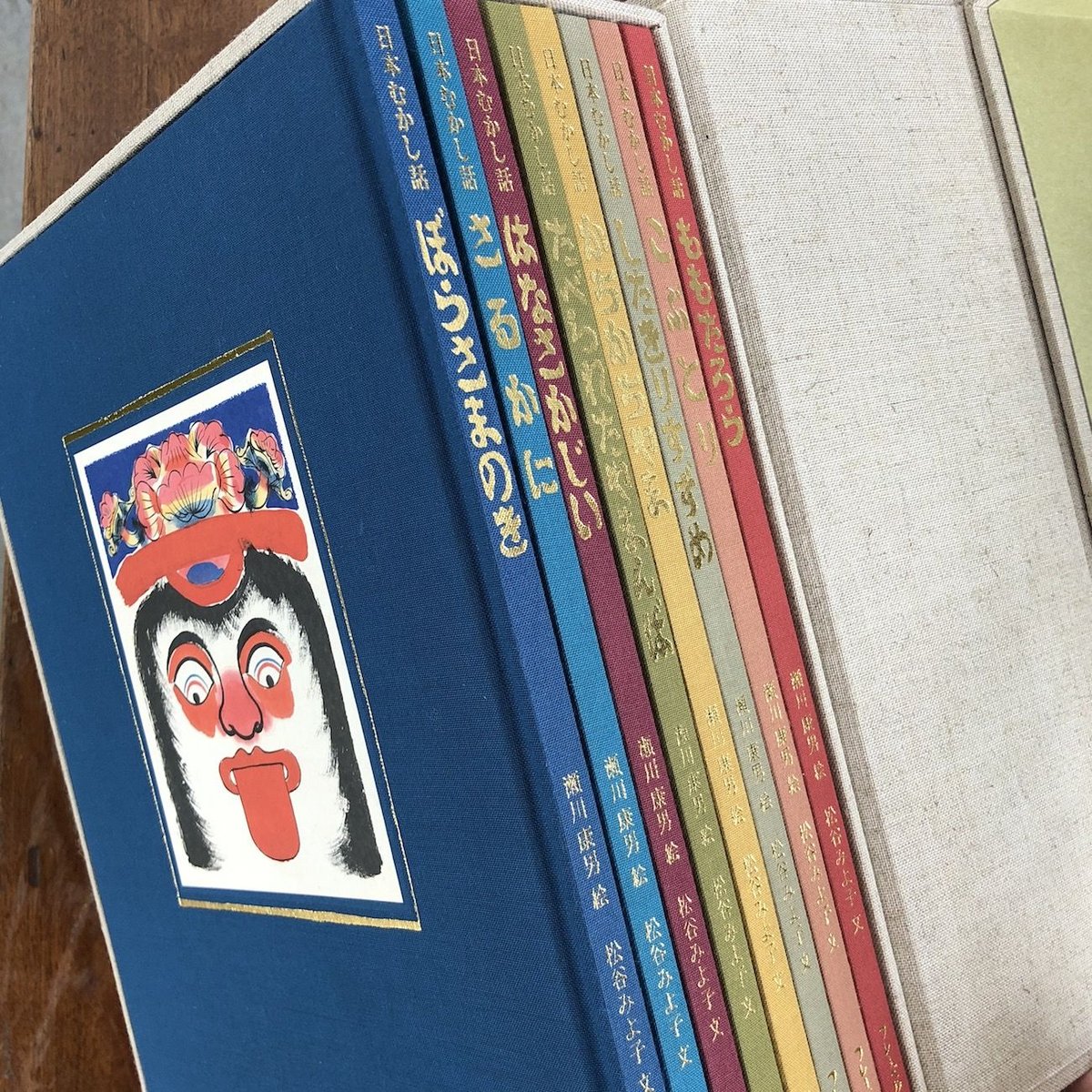 愛蔵版日本むかし話フレーベル館瀬川康男/松谷みよ子全8巻セット箱付