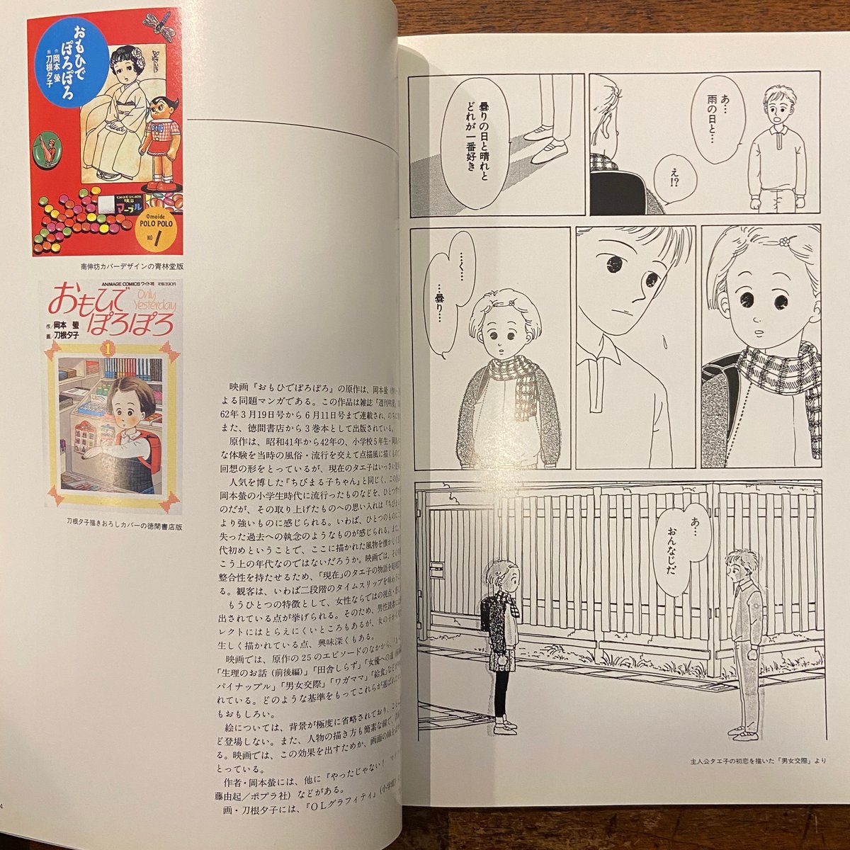 The Art of Only Yesterday おもひでぽろぽろ」宮崎駿 高畑勲 男鹿和