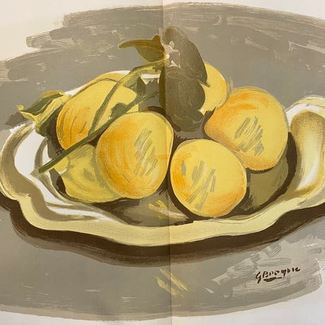 「DERRIERE LE MIROIR No.48-49（リトグラフ）」Georges Braque