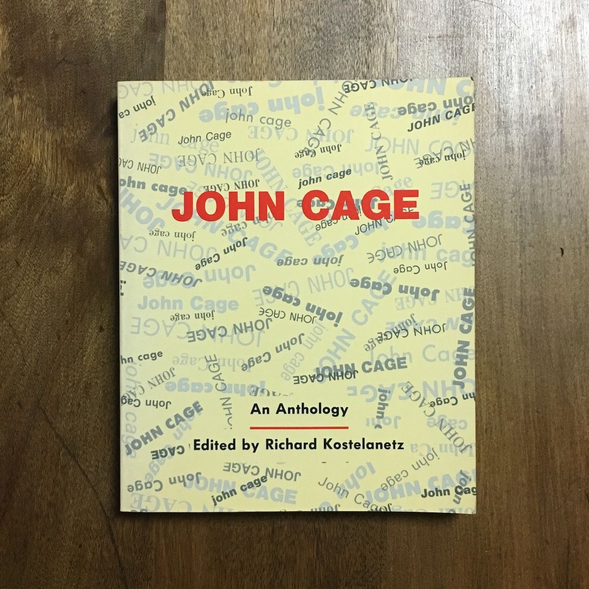 JOHN CAGE An Anthology」Richard Kostelanetz | F