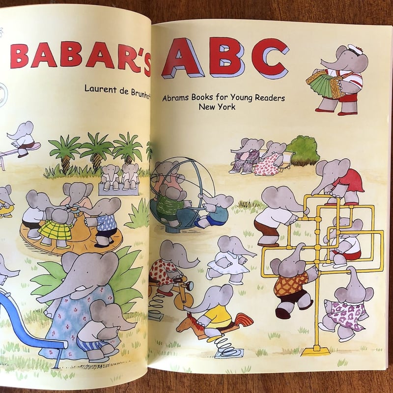 BABAR'S ABC」Laurent de Brunhoff（ロラン・ド・ブリュノフ） |