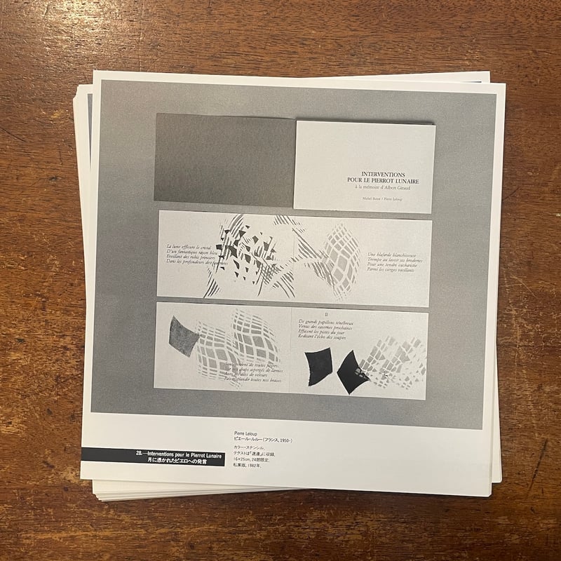 ミシェル・ビュトールと画家たち 100の本・100の美術空間展 図録