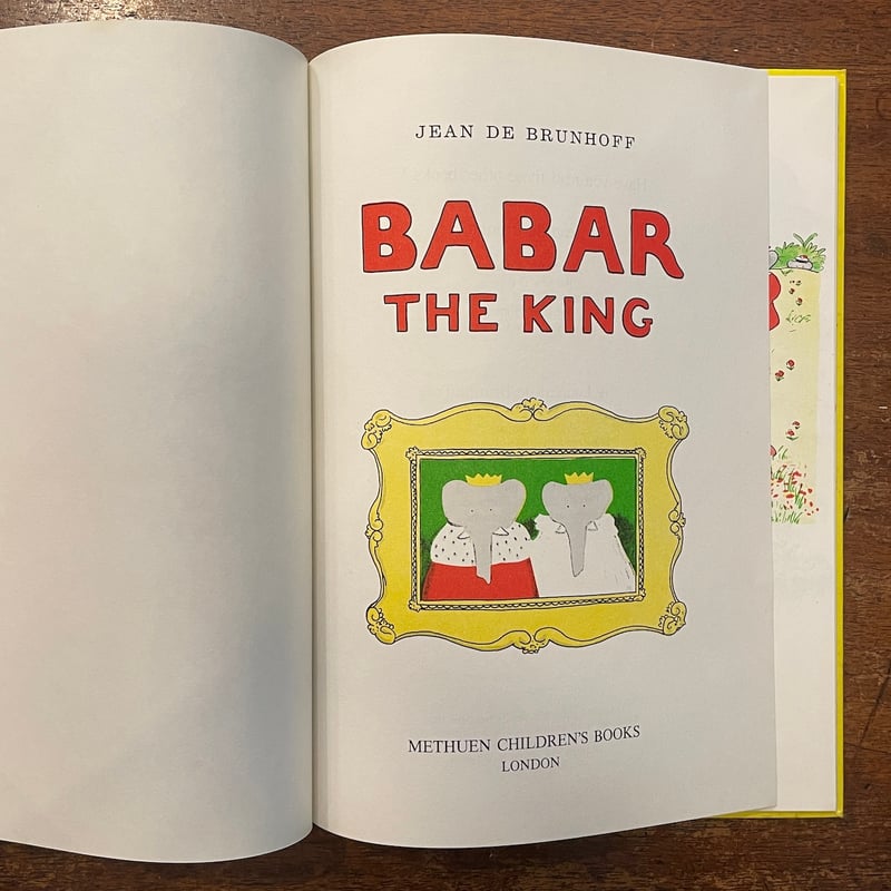 BABAR THE KING」Jean de Brunhoff（ジャン・ド・ブリュノフ） |