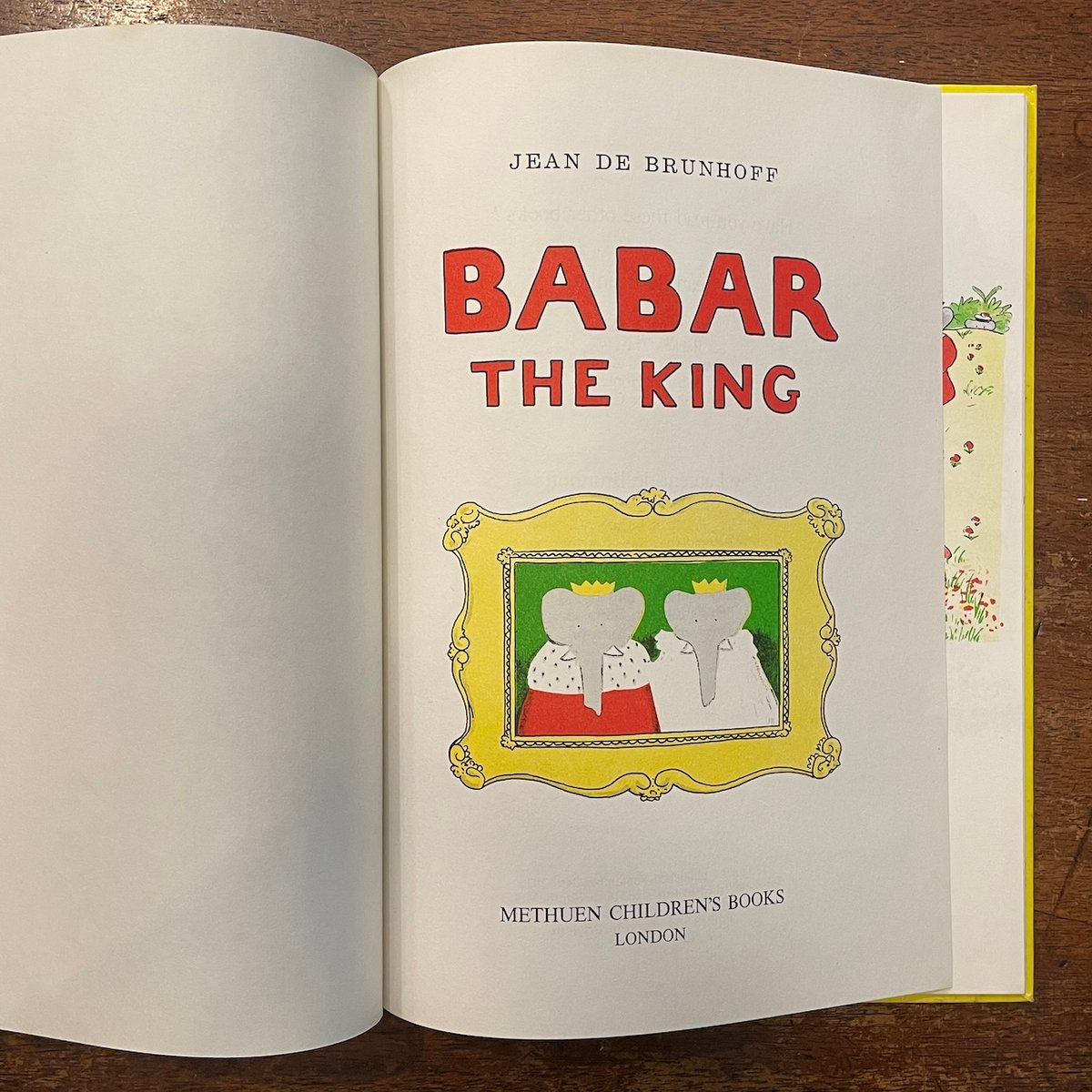 額装済/Babar A La/ジャン ド ブリュノフ 額装済/Babar A La/ジャン ド ブリュノフ 額装済/Babar A La
