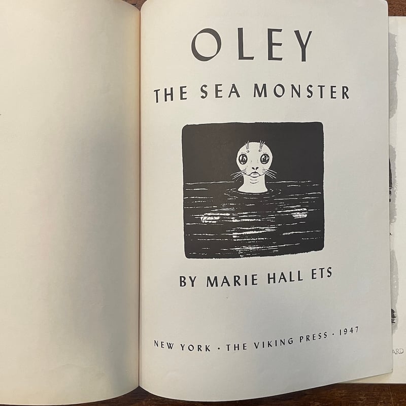 OLEY：THE SEA MONSTER（1956年）」Marie Hall Ets（マリー