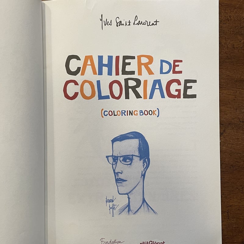 CAHIE DE COLORIAGE」Yves Saint Laurent（イヴ・サンローラ