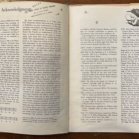 「American Folk Songs for Christmas」Ruth Crawford Seeger　Barbara Cooney（バーバラ・クーニー）